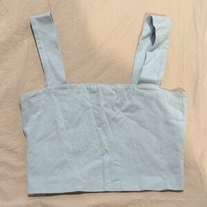 Beginning Boutique Sky Blue Crop Top